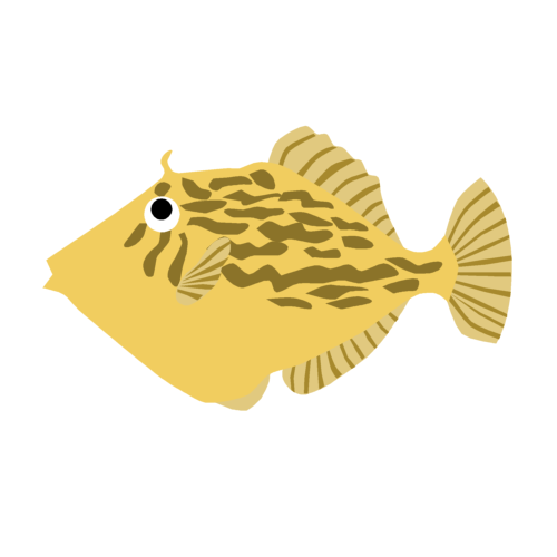 カワハギのイラスト